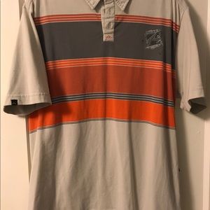 Rusty 1/4 button collar polo shirt